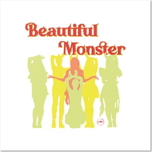 Stayc silhouette design in the beautiful monster era Posters and Art